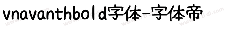 vnavanthbold字体字体转换