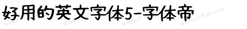 好用的英文字体5字体转换