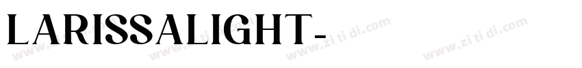 LarissaLight字体转换