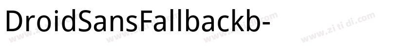 DroidSansFallbackb字体转换