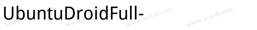 UbuntuDroidFull字体转换