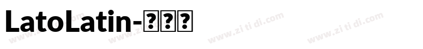 LatoLatin字体转换