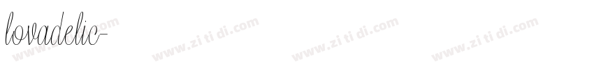 lovadelic字体转换