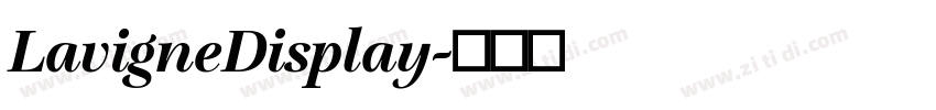 LavigneDisplay字体转换