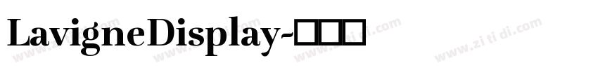 LavigneDisplay字体转换