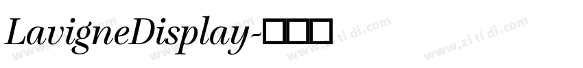 LavigneDisplay字体转换