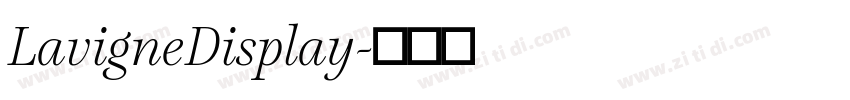 LavigneDisplay字体转换