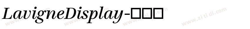 LavigneDisplay字体转换
