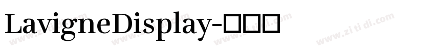 LavigneDisplay字体转换