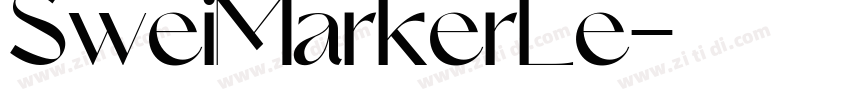 SweiMarkerLe字体转换