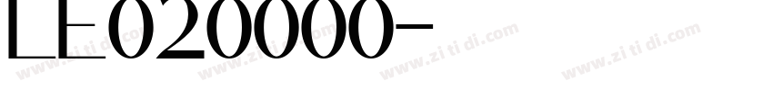 LE020000字体转换