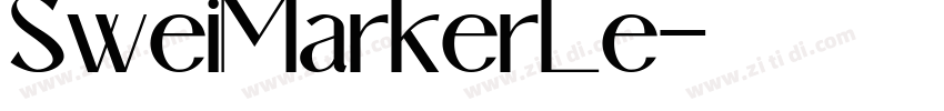 SweiMarkerLe字体转换
