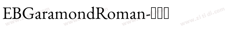 EBGaramondRoman字体转换