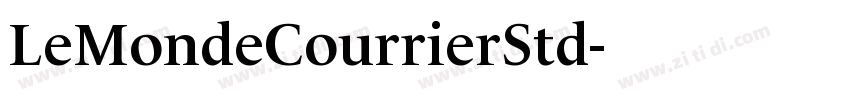 LeMondeCourrierStd字体转换