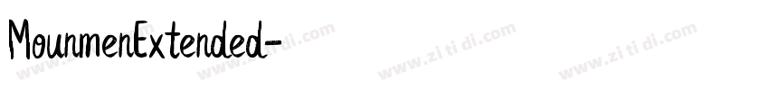 MounmenExtended字体转换