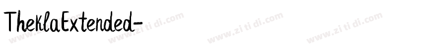 TheklaExtended字体转换