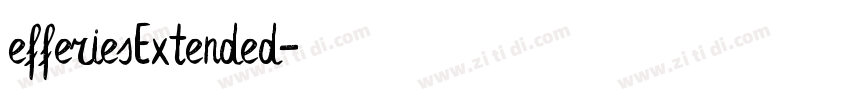 efferiesExtended字体转换
