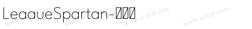 LeaaueSpartan字体转换