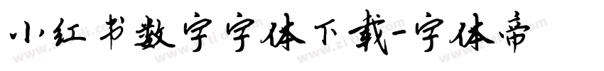 小红书数字字体下载字体转换