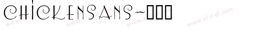 ChickenSans字体转换