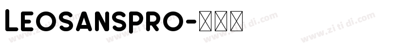 LeoSansPro字体转换