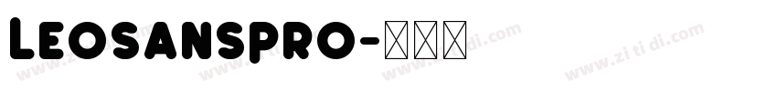 LeoSansPro字体转换