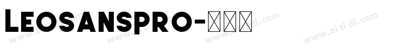 LeoSansPro字体转换