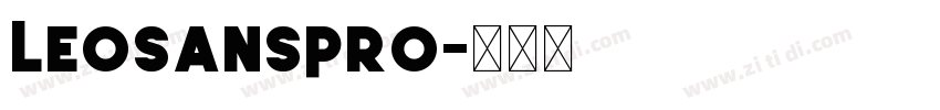 LeoSansPro字体转换