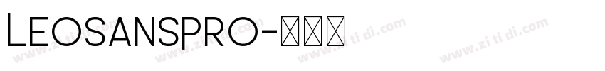 LeoSansPro字体转换