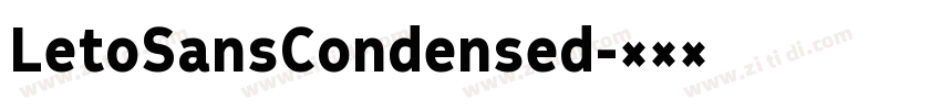 LetoSansCondensed字体转换