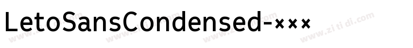 LetoSansCondensed字体转换