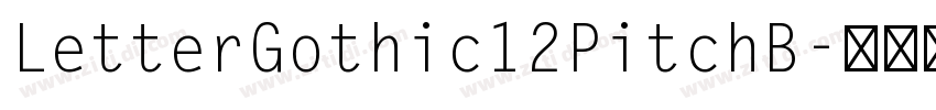 LetterGothic12PitchB字体转换