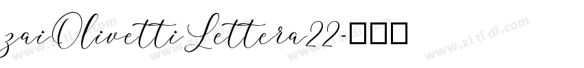 zaiOlivettiLettera22字体转换