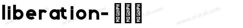liberation字体转换
