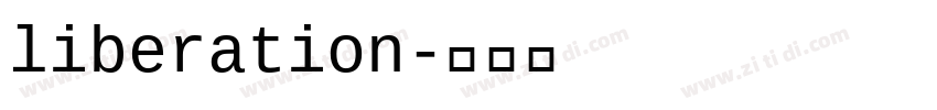 liberation字体转换