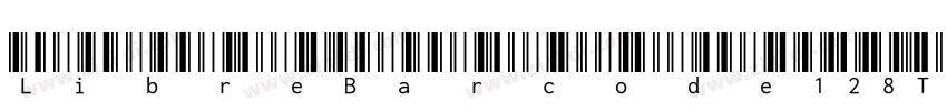 LibreBarcode128Text字体转换