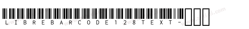 LibreBarcode128Text字体转换