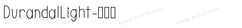 DurandalLight字体转换