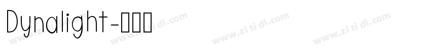 Dynalight字体转换