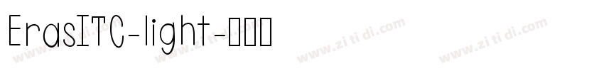ErasITC-light字体转换