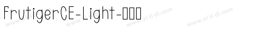 FrutigerCE-Light字体转换