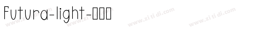 Futura-light字体转换