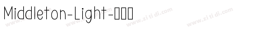 Middleton-Light字体转换