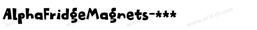 AlphaFridgeMagnets字体转换