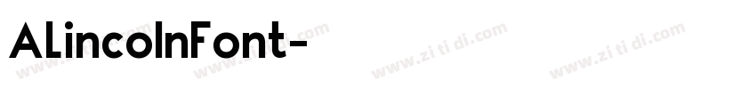 ALincolnFont字体转换