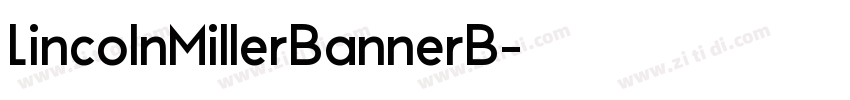 LincolnMillerBannerB字体转换