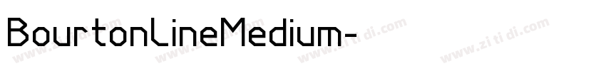 BourtonLineMedium字体转换