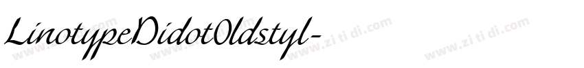 LinotypeDidot0ldstyl字体转换