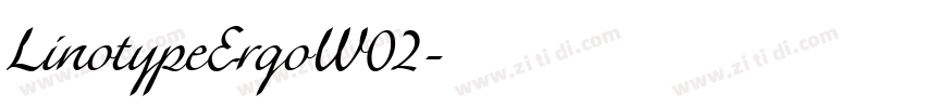 LinotypeErgoW02字体转换