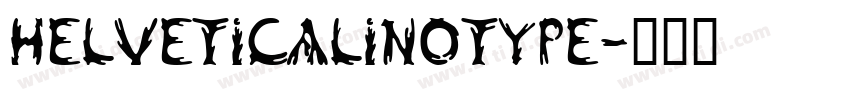 HelveticaLinotype字体转换